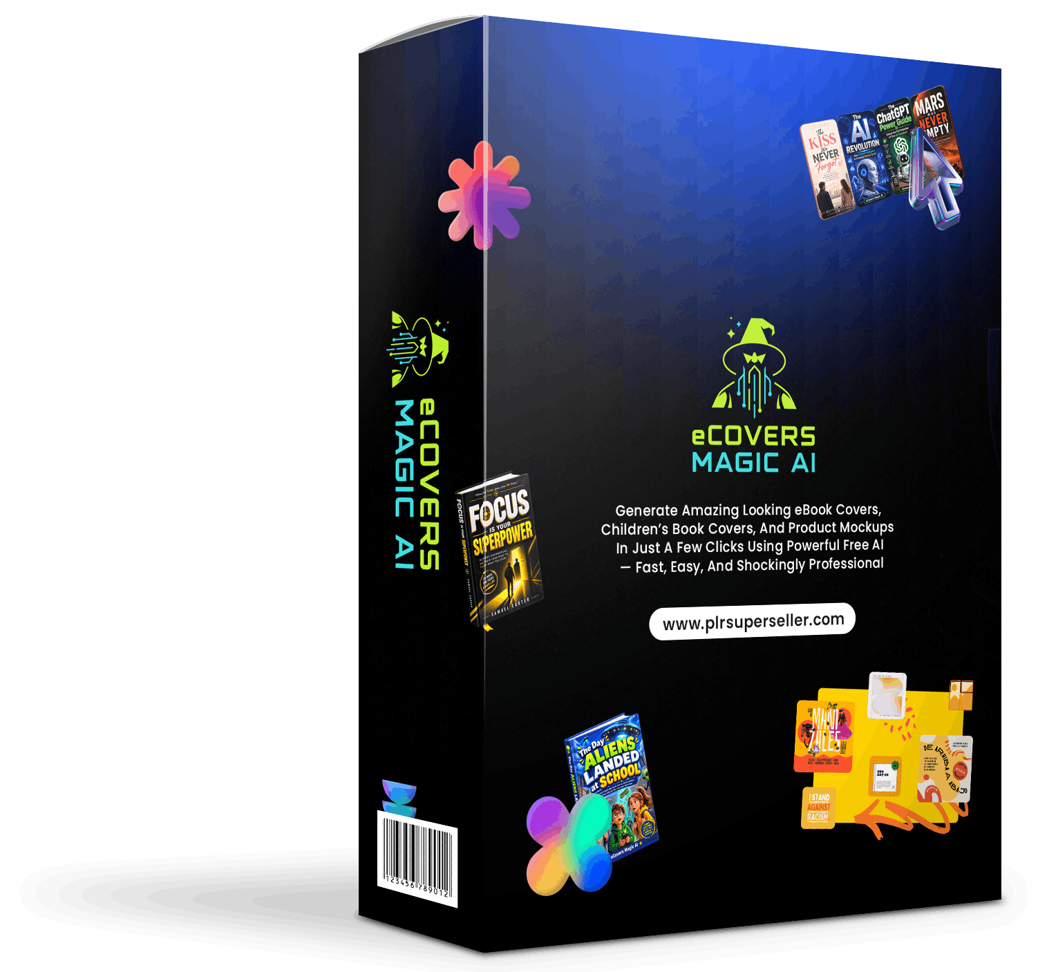 eCovers Magic AI sample product box cover
